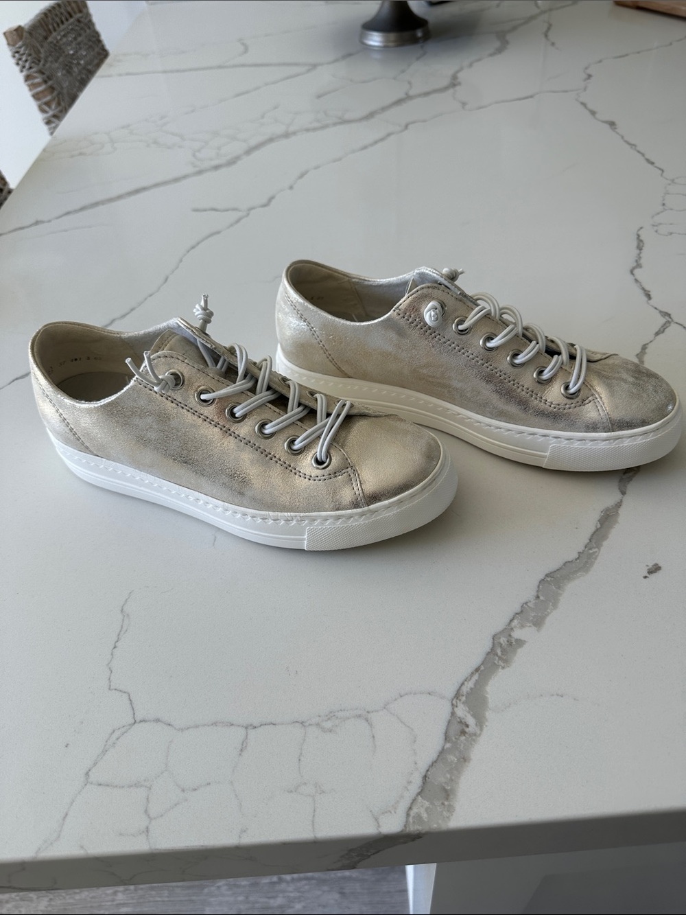 Paul green Hadley sneakers size US 8. Mineral metallic